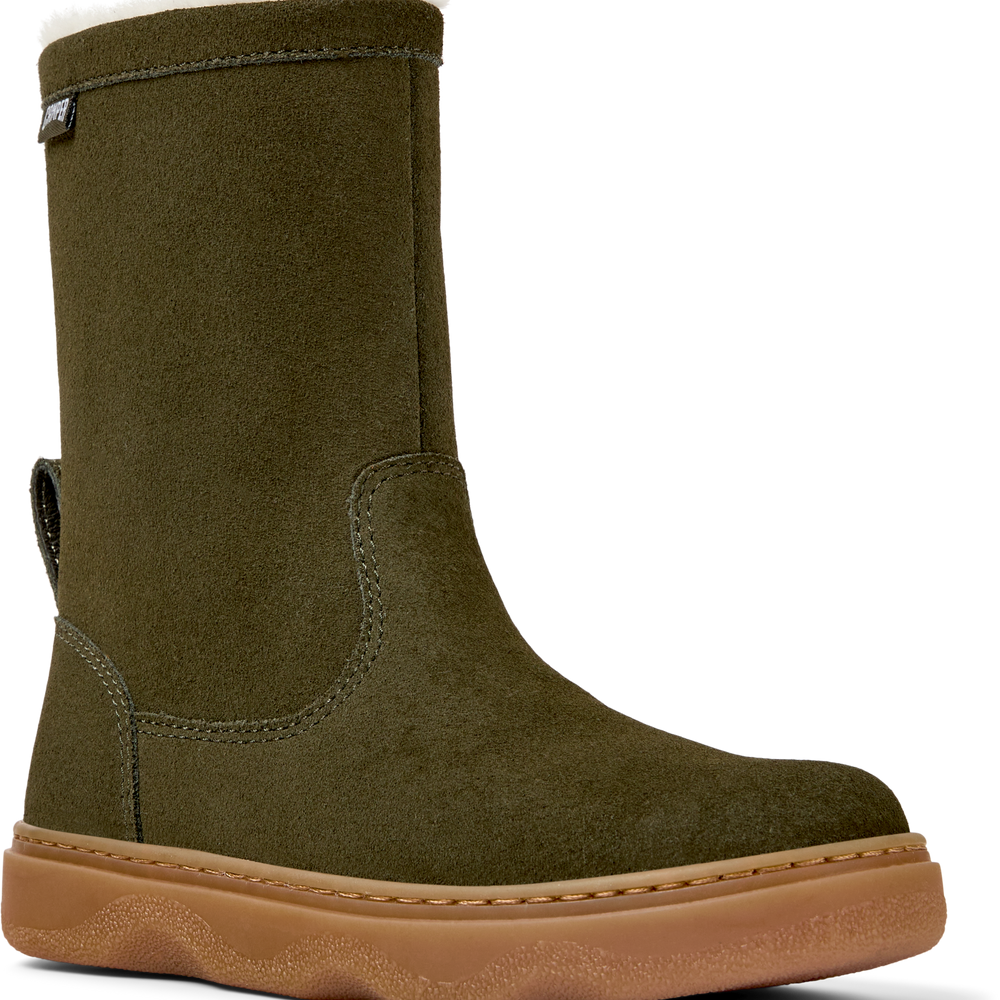 
                      
                        Camper Kiddo Suede Boots - Olive
                      
                    