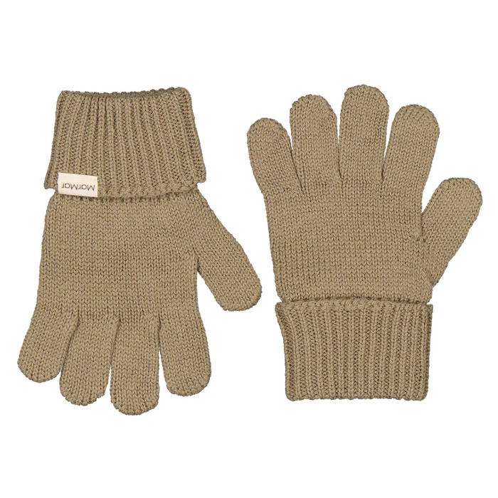 MarMar Copenhagen Aske Wool/Cotton Gloves - Khaki