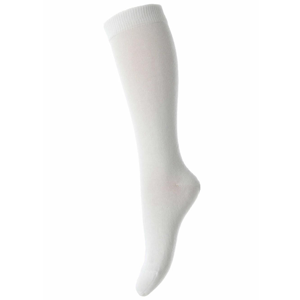 MP Denmark Cotton Knee High Socks - White - Sustainable School Uniform