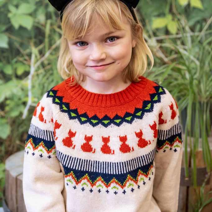 Knit Planet Kitten Jumper Cream