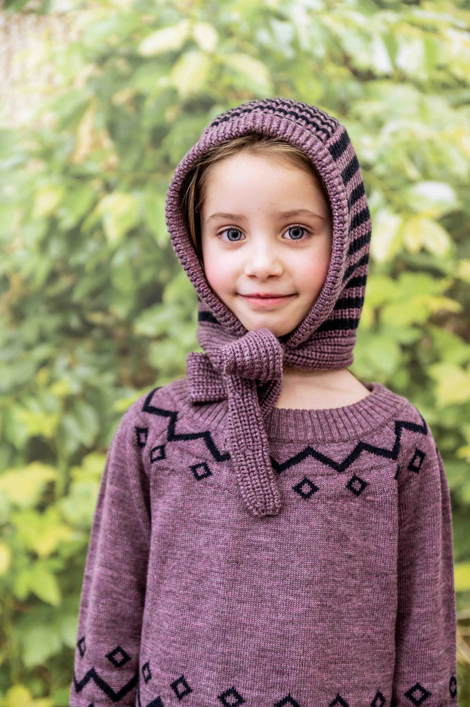 Knit Planet Zigzag Jumper - Mauve