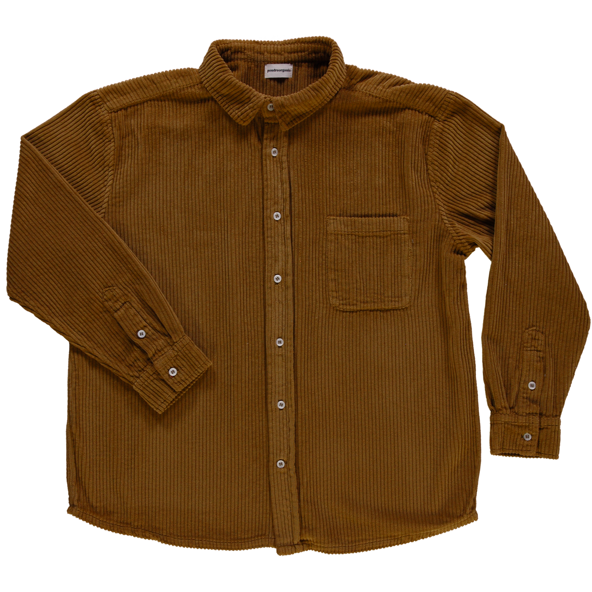 Poudre Organic Adult's Lenhador Corduroy Shirt - Toffee