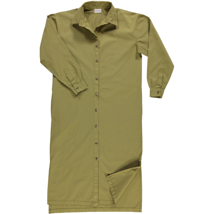 
                      
                        Poudre Organic Women's Lis Long Shirt Dress - Moss Green
                      
                    