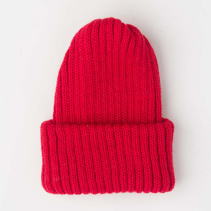 Le Tricoteur Knitted Beanie - Red