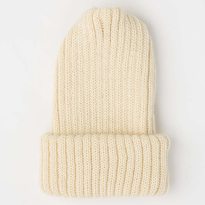 Le Tricoteur Knitted Beanie - Aran Cream
