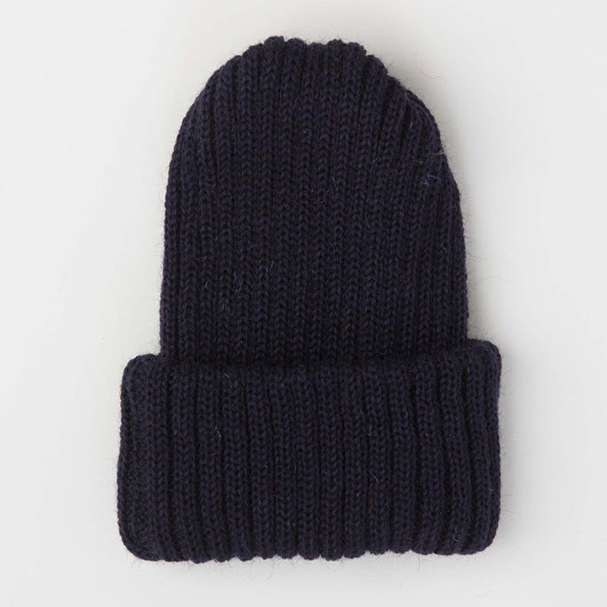 Le Tricoteur Knitted Beanie - Navy