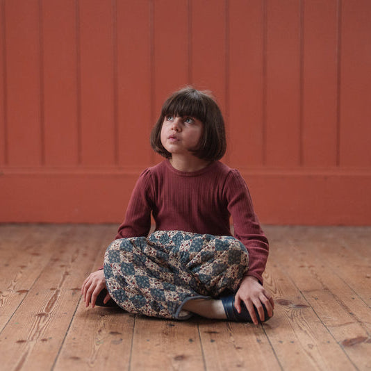 Little Cotton Clothes Organic Pointelle T-shirt - Redcurrant
