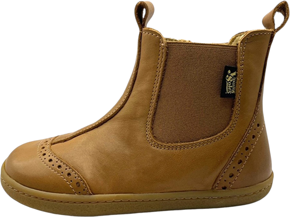 
                  
                    Young Soles Logan Barefoot Leather Chelsea Boot - Tan
                  
                