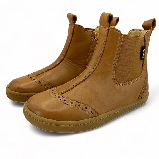 Young Soles Logan Barefoot Leather Chelsea Boot - Tan