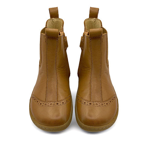 Young Soles Logan Barefoot Leather Chelsea Boot - Tan