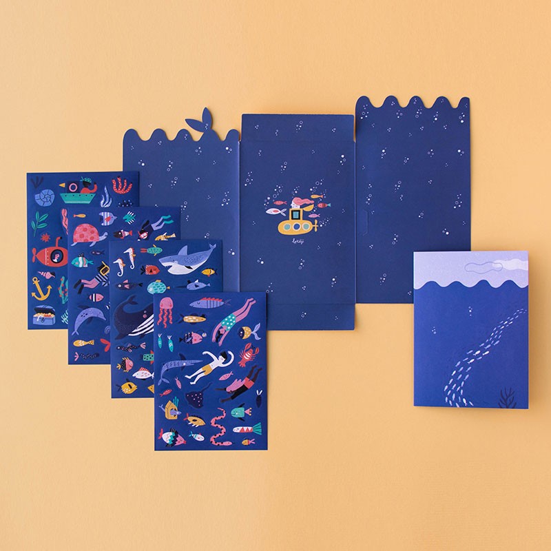 Londji Sea Stickers, Paper Stickers for Kids