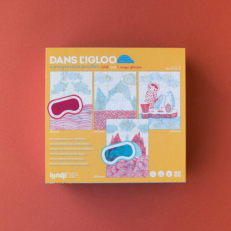 Londji Dans L'Igloo | 4 Progressive Puzzles