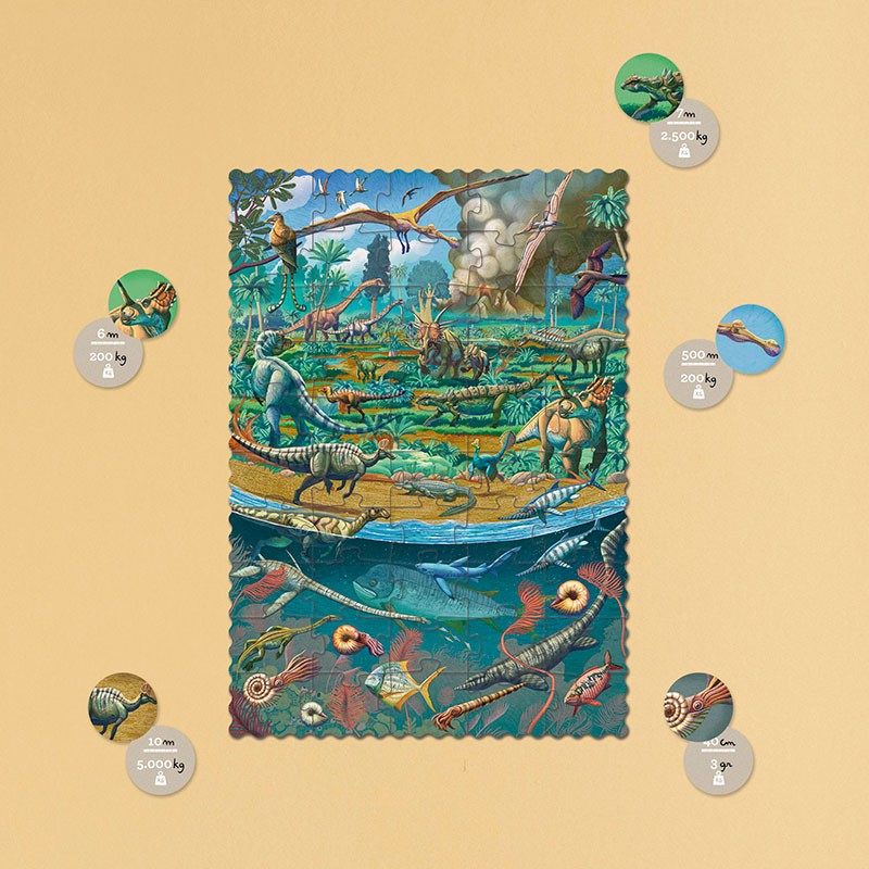 Londji Dinosaurs Tiny Puzzle | 50 Pieces