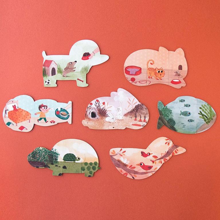 
                  
                    Londji I Love My Pets Puzzle | 7 x 3 Pieces
                  
                