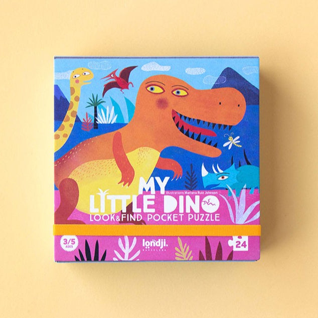 Londji My Little Dino Pocket Puzzle | 24 Pieces