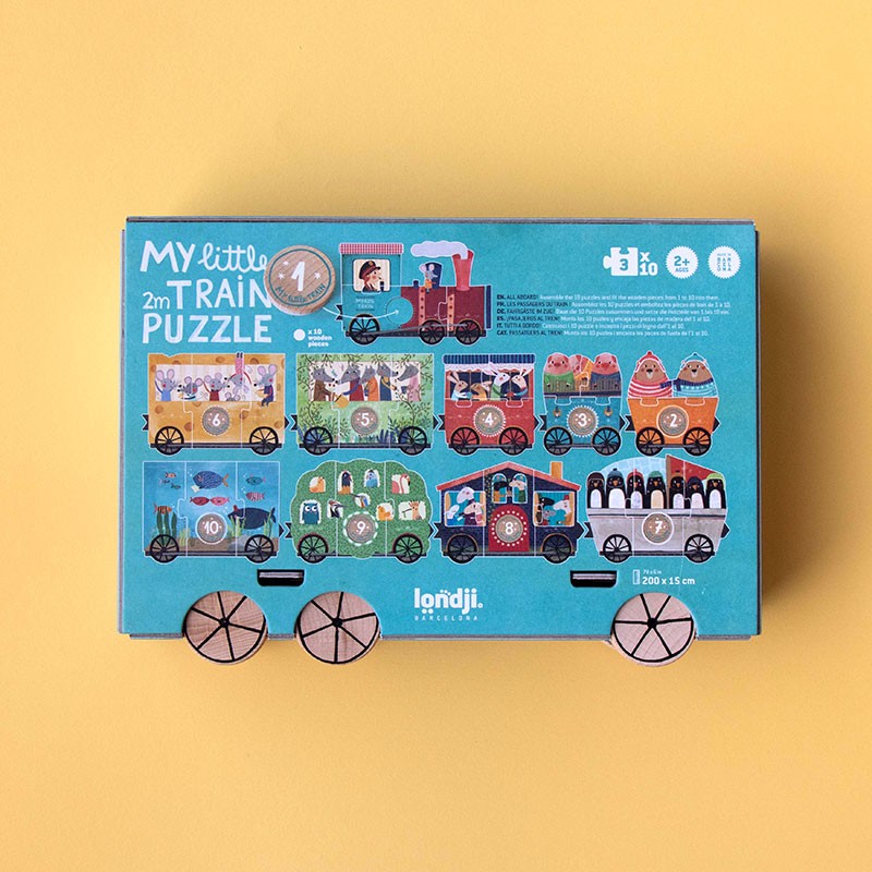 Londji My Little Train | 10 x 3 Piece Linking Puzzle