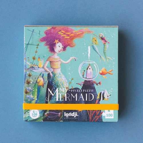 Londji My Mermaid Pocket Puzzle | 100 Pieces