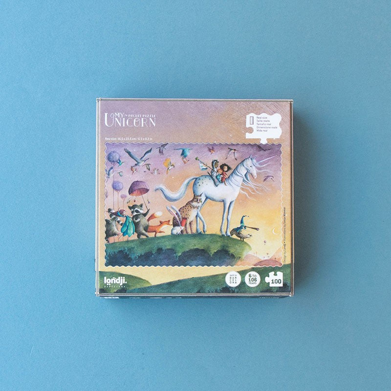 Londji My Unicorn Pocket Puzzle | 100 Pieces