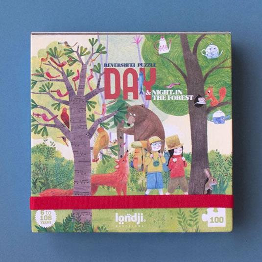 Londji Night and Day in the Forest Pocket Puzzle | 100 Pieces