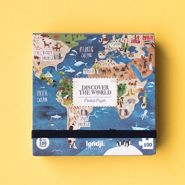 Londji World Pocket Puzzle | 100 Pieces