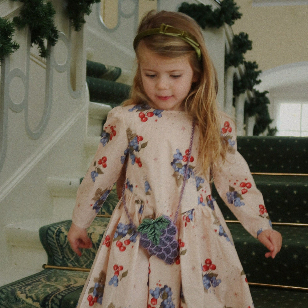 Konges Sløjd Avi Long Sleeve Bow Dress - Cremona