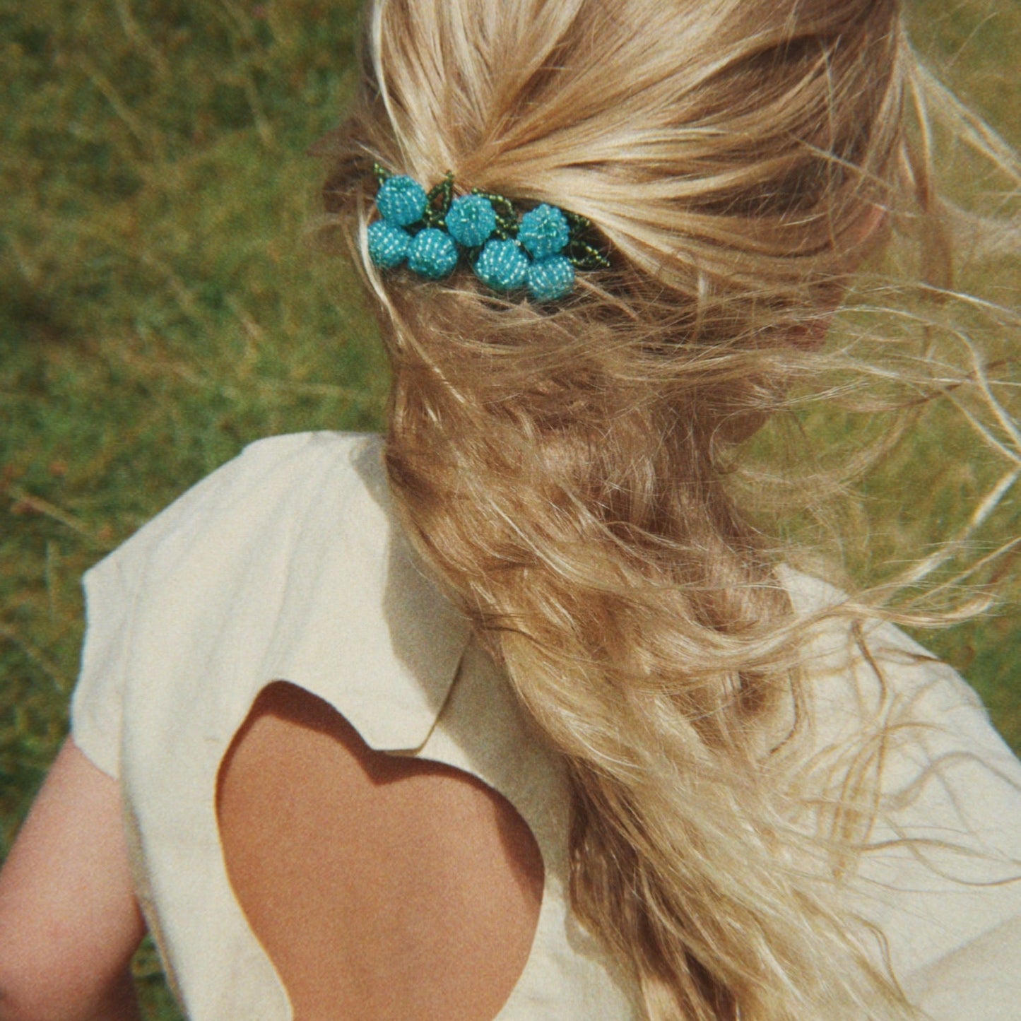 Konges Sløjd 2 Pack Blueberry Beaded Hair Clip