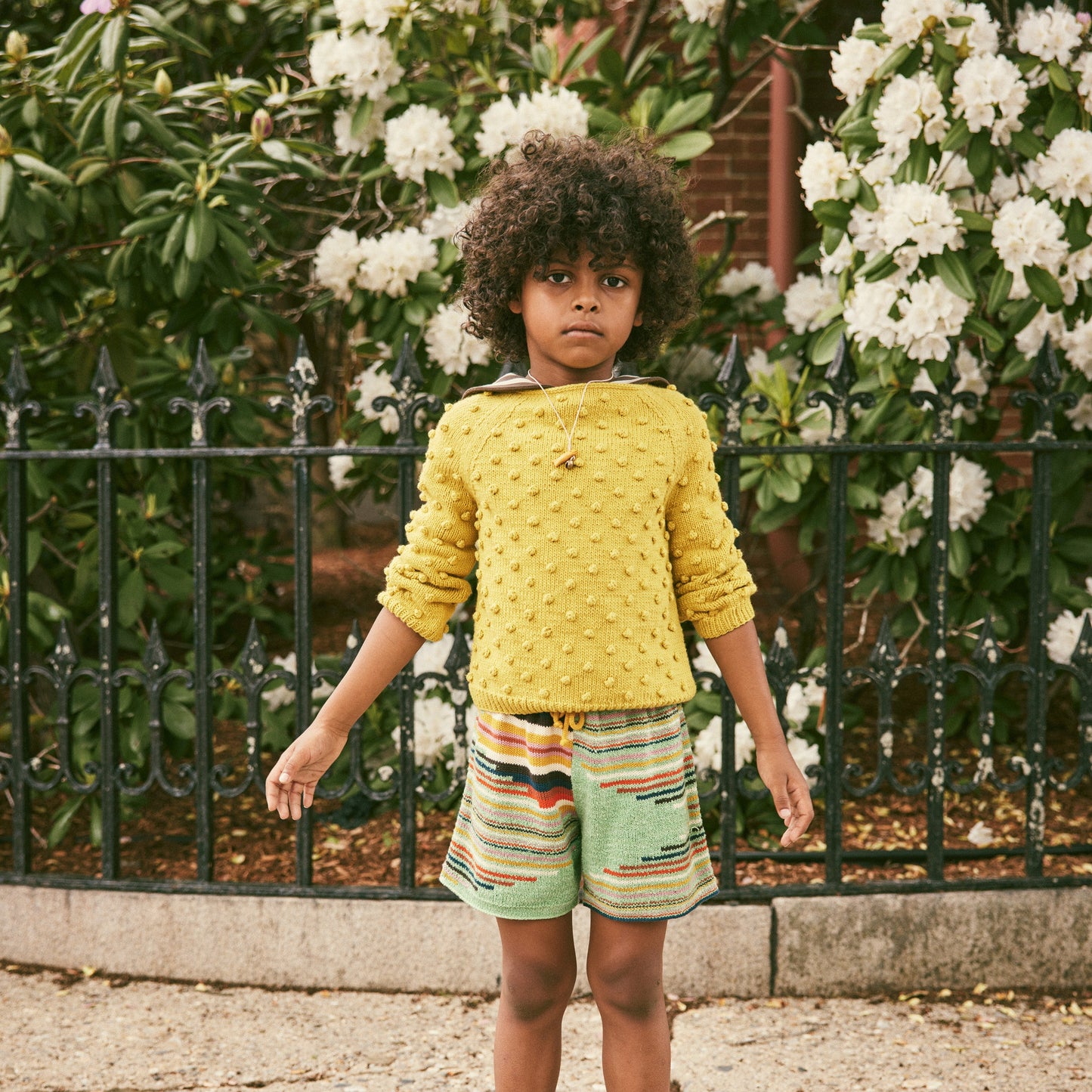 Misha & Puff Summer Popcorn Sweater - Winter Wheat