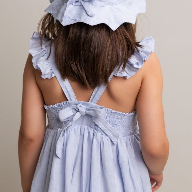 
                  
                    MarMar Copenhagen Danita Frill Dress - Blue Mist
                  
                