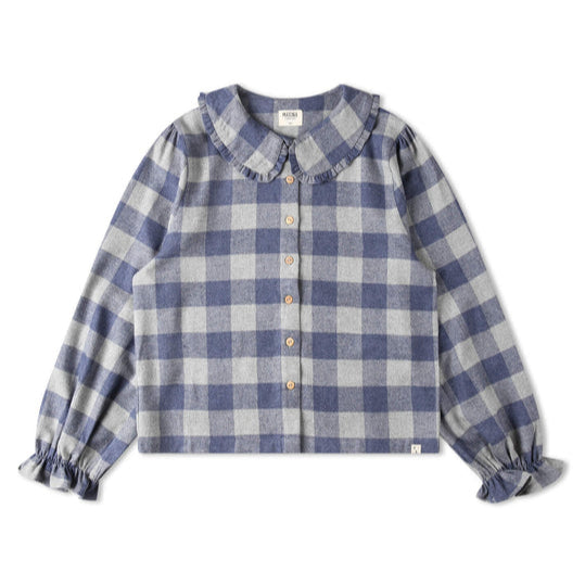 Matona Women's Flannel Blouse Plaid Check
