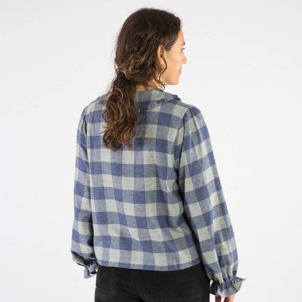 
                  
                    Matona Women's Flannel Blouse Plaid Check
                  
                