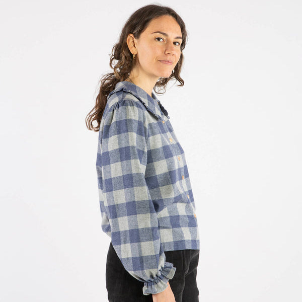 
                  
                    Matona Women's Flannel Blouse Plaid Check
                  
                