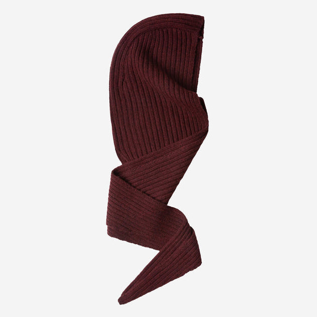 Matona Women's Hooded Scarf - Bordeaux