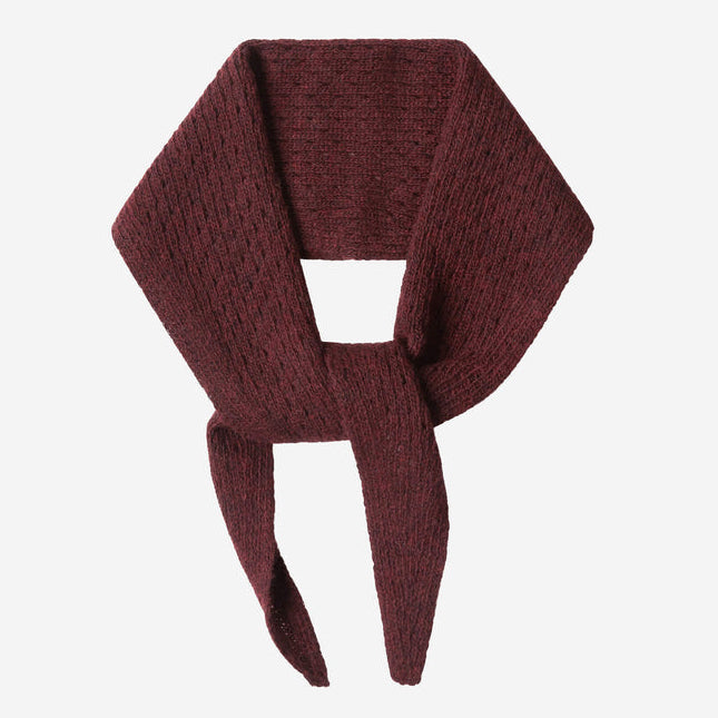Matona Women's Wool Bandana - Bordeaux