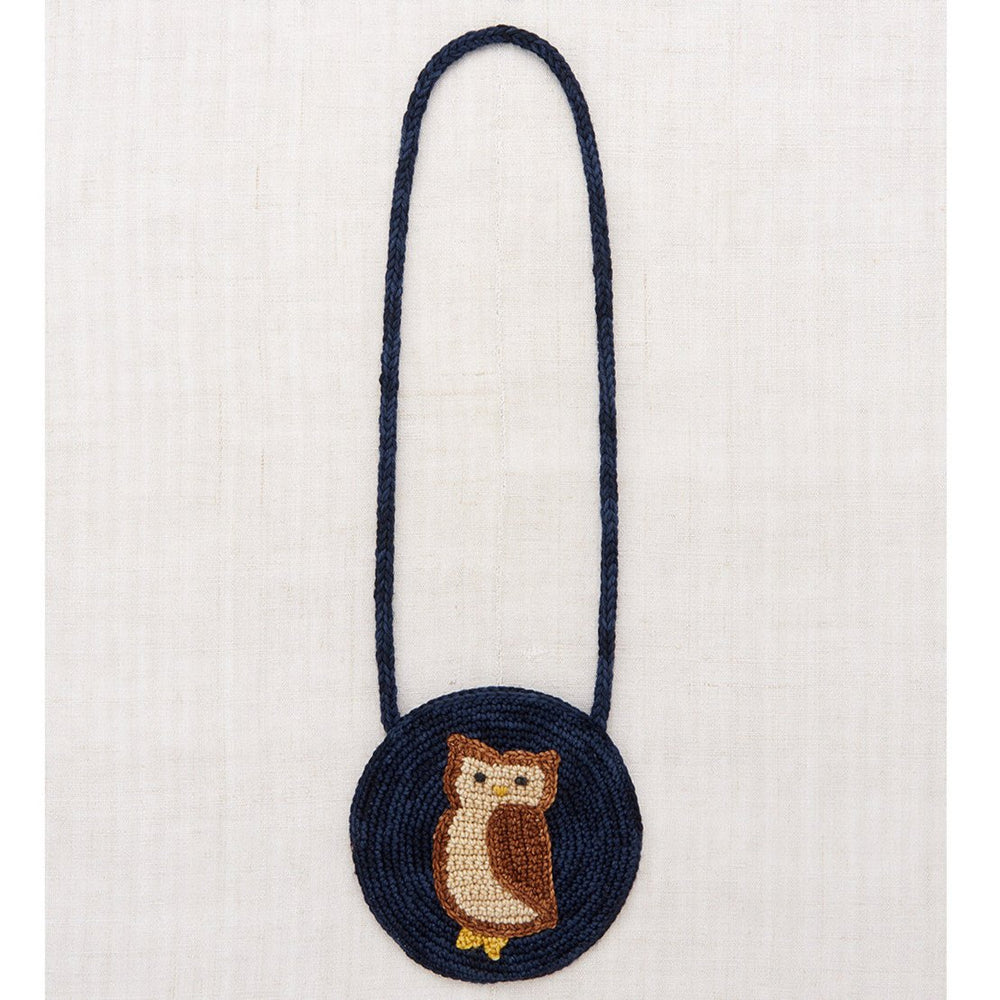 Misha & Puff Meadow Owl Circle Bag - Ink