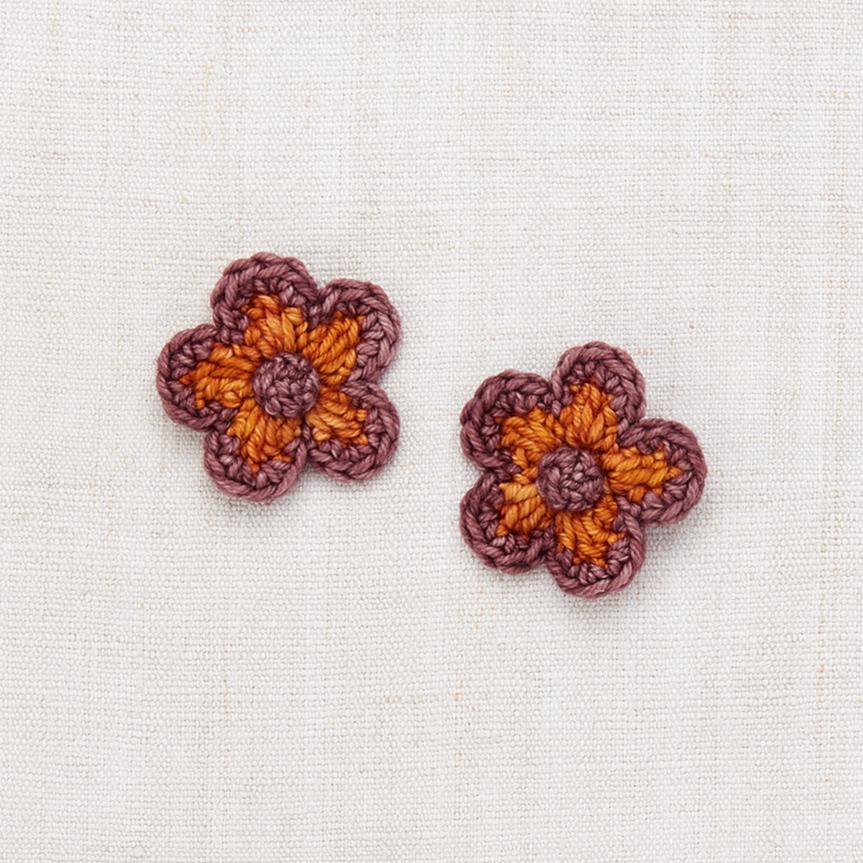 Misha & Puff Medium Flower Clip Set - Fox