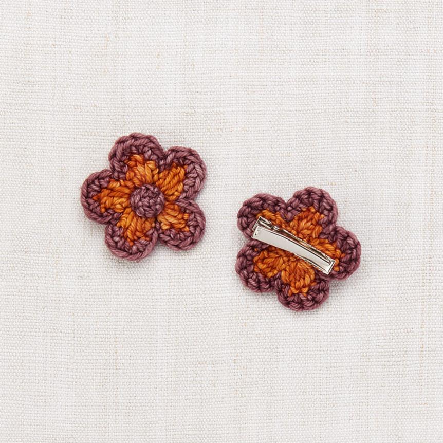 Misha & Puff Medium Flower Clip Set - Fox