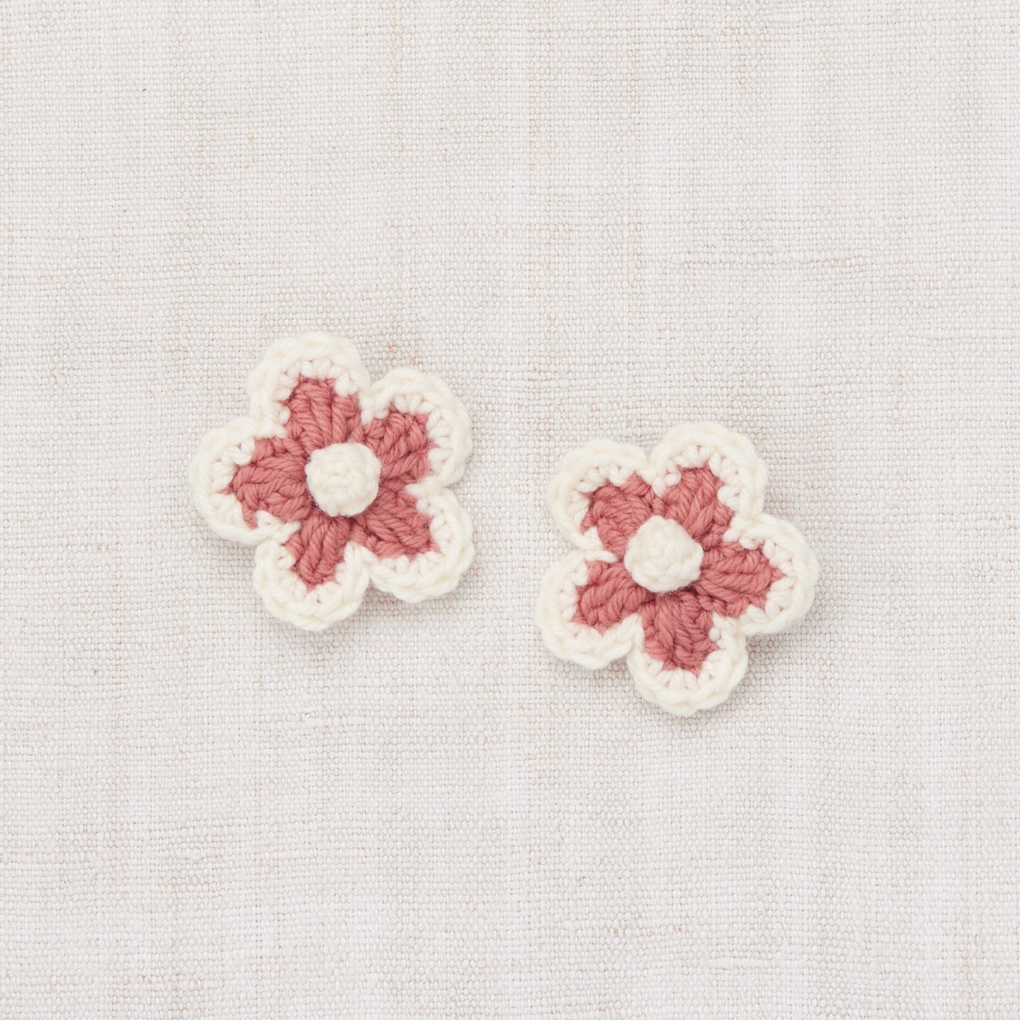 Misha & Puff Medium Flower Clip Set - Rosewood