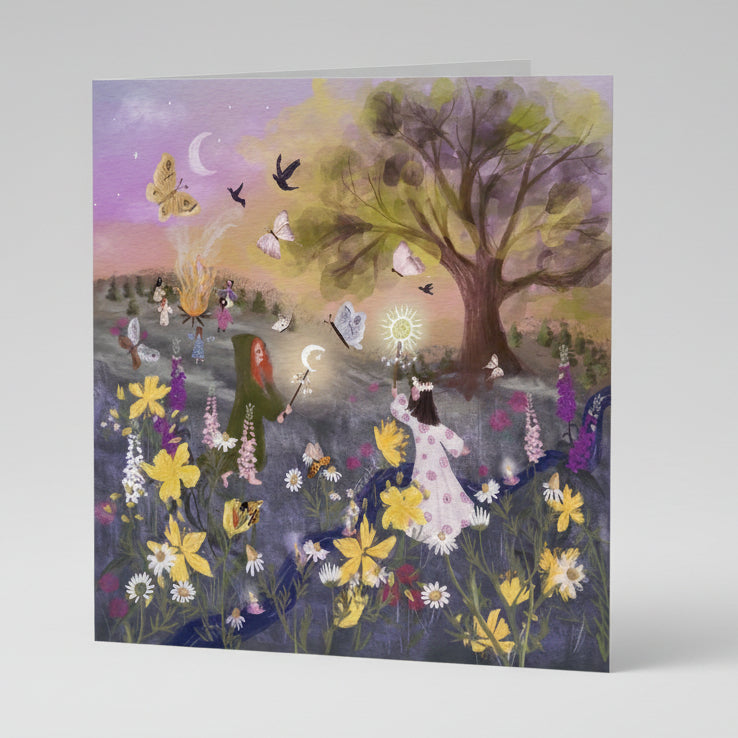 Metta & Magic Midsummer Magick Luxury Handmade Greeting Card
