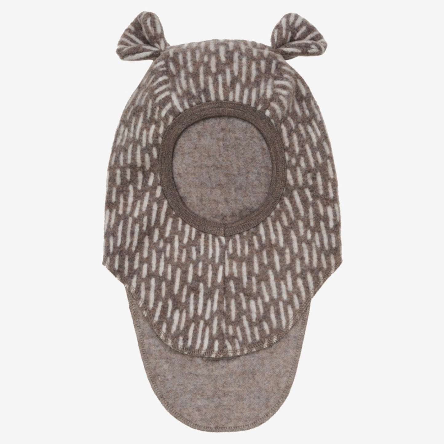 Huttelihut Bear Balaclava Wool Fleece - Morel