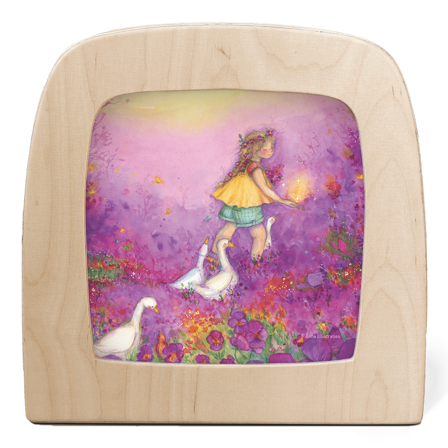 Toverlux Anne Illustrates - Little Goose Girl Silhouette