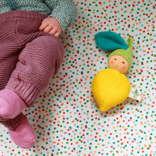 Nanchen Soft Lemon Rattle