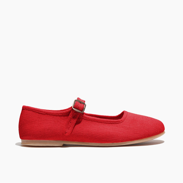 Small Lot Co. Women's Mary Jane Simple Shoe - Red