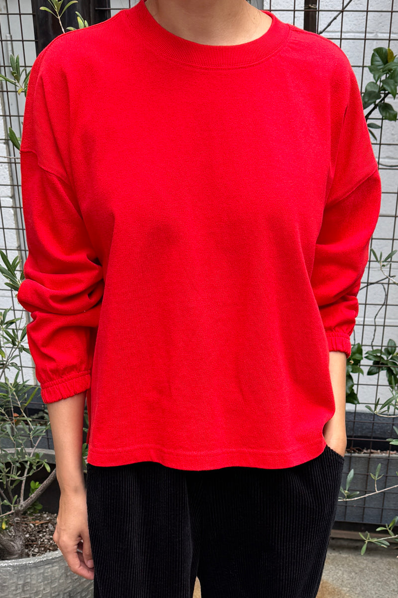 Le Bon Shoppe Women's Naturelle L/S Tee - Tomato
