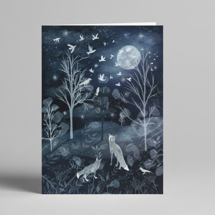 Metta & Magic Night Watch Luxury Handmade Greeting Card