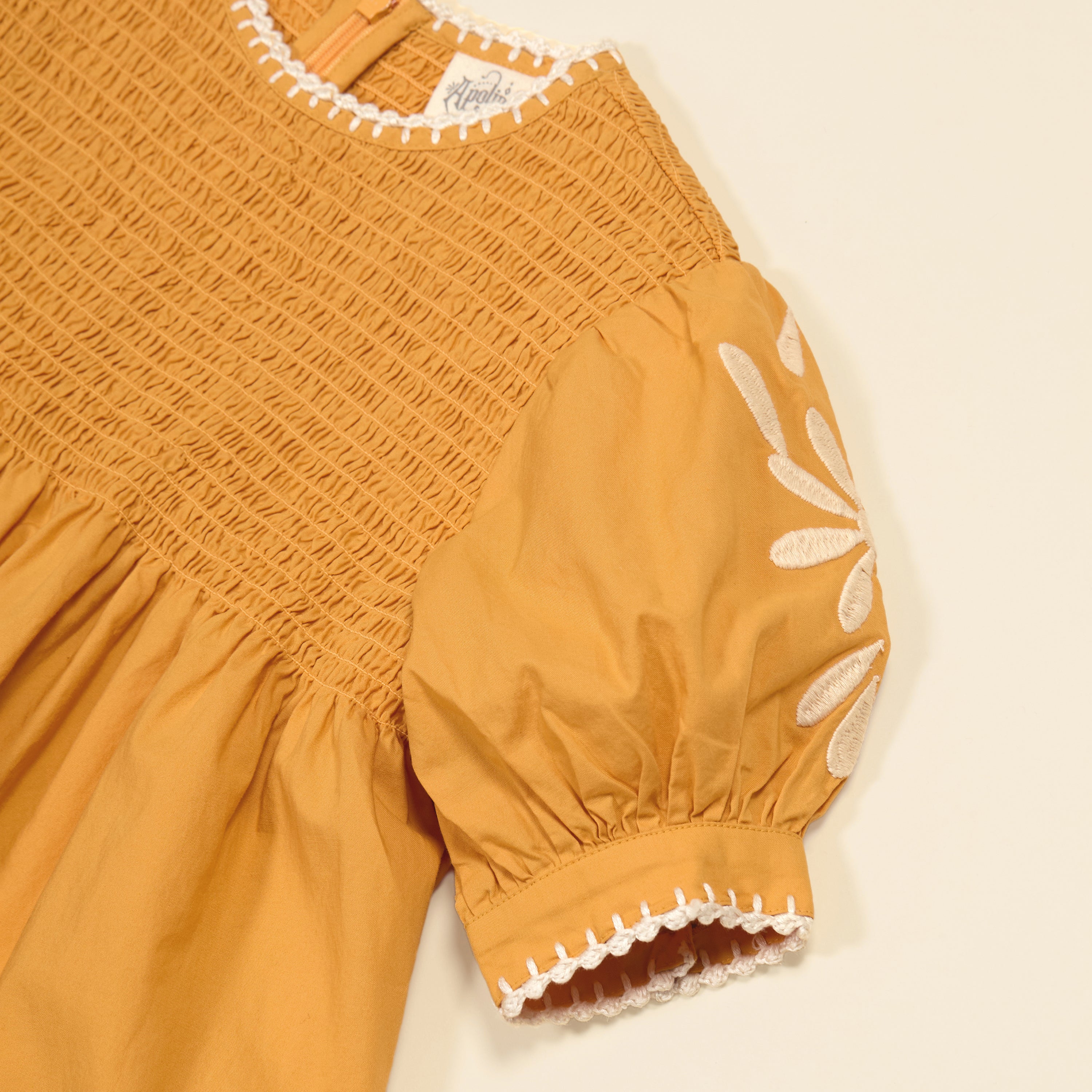 Apolina Noemie Dress - Tangerine | SMALL-FOLK