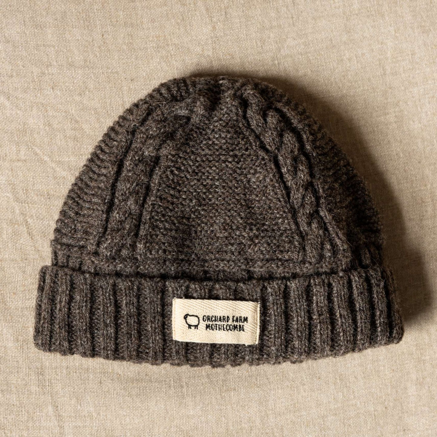 Orchard Farm Adults Coloured Ryeland Beanie Hat