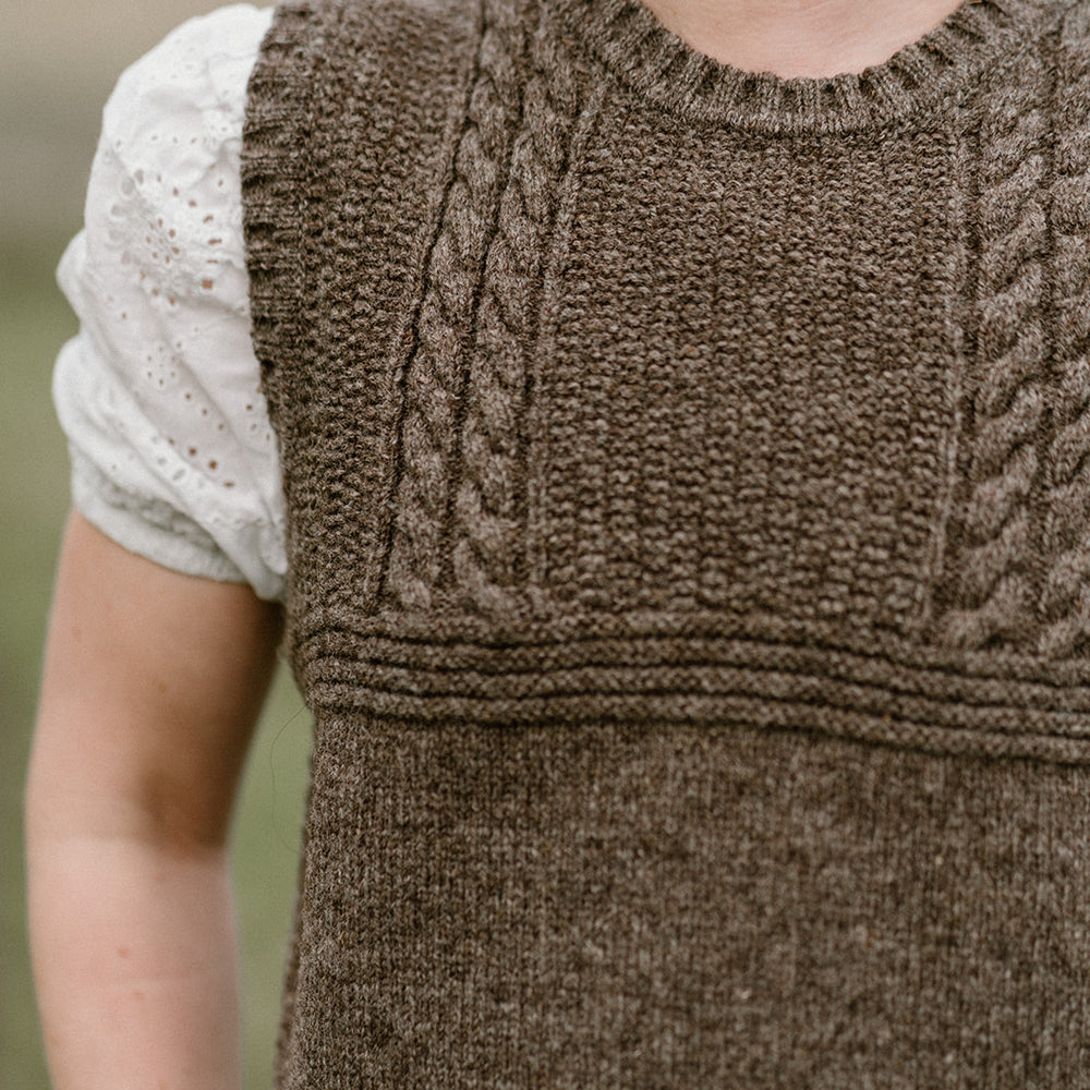
                  
                    Orchard Farm Adults Cable Detail Vest - Natural Undyed
                  
                