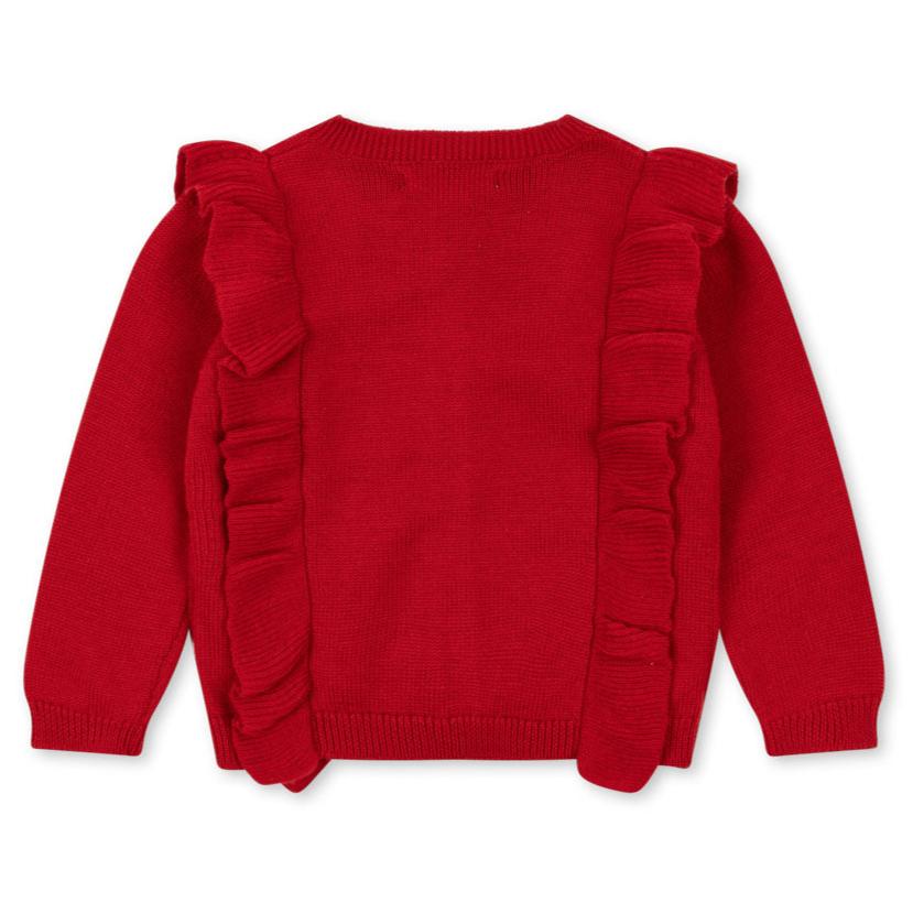 Konges Sløjd Fiol Frill Cardigan - Barbados Cherry