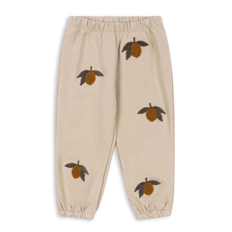 Konges Sløjd Lou Terry Sweatpants - Oxford Tan & Lemon