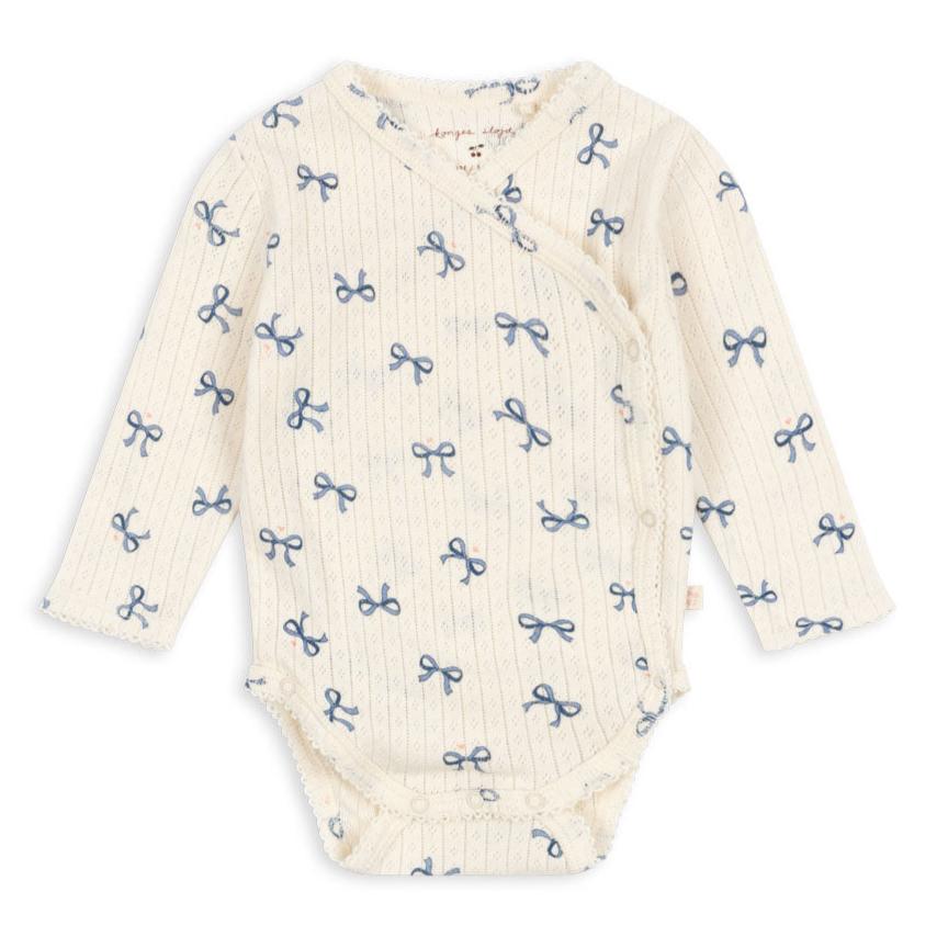 Konges Sløjd Minnie Wrap Long Sleeve Body - Bow Bleu